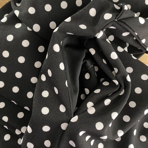 Lane Bryant Dress Women's Size 18/20 Polka Dot Black White‎ Polyester Blend - Picture 7 of 10
